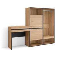 SKRAUT HOME Flurkonsole, Flurmöbel, 190x35x145 cm, mit Schublade, Schuhschrank,