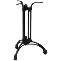 VidaXL Bistrotisch-Gestell Schwarz Ø60x72 cm Aluminiumguss