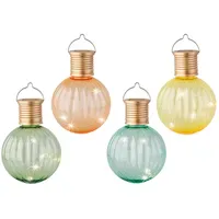 Lumineo Solarleuchte transparent 8x11 cm 4er Set