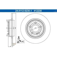 ATE Bremsscheibe 24.0112-0230.1