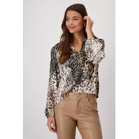 Monari Bluse Creamy beige Gemustert - 40 - 40