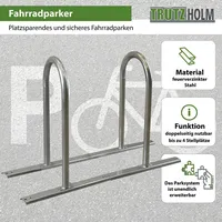 Baumarktplus Fahrradanlehnbügel 140 x 88 cm Stahl feuerverzinkt Ø