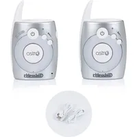 Chipolino Babyphone Astro 1,8 GHz Lautstärkeregelung, Nachtlicht, USB-Adapter silber