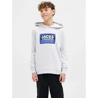 Jack & Jones Junior Kapuzenpullover in White Melange |