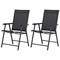 Outsunny Klappstuhl mit Armlehne 58 x 64 x 94