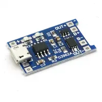 Frei Ladeplatine für 3,7V Li-Akkus, Micro-USB, 1A