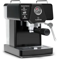 Klarstein Libeica Espressomaschine 1.350 W, Edelstahl, 1,8-l-Wassertank, Dampfdüse, Touch-Bedienfeld,