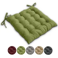 Wometo Sitzkissen Stuhl 40x40 Oeko-TEX - grün Sitzpolster mit