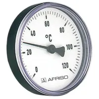 Afriso Bimetall-Thermometer BiTh 63 K axial 0/120 GradC, Gehäuse