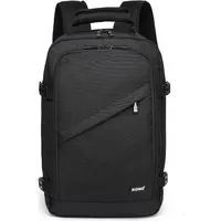 KONO Schwarzer Ryanair Rucksack 40x20x25 für Flugzeuggepäck Klein 20L