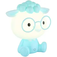 GLOBO Tischleuchte Tischlampe Kinderzimmer Jungen blau USB Touchdimmer LED