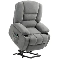 Homcom Fernsehsessel mit Aufstehhilfe Chenille 90 x 102 x