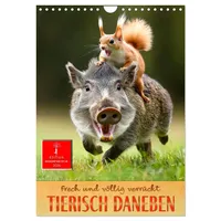 Calvendo Tierisch daneben - frech und völlig verrückt (Wandkalender