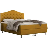 Best For Home Boxbett, Gelb, Textil, Rechteckig, 160x200 cm,