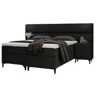 Best For Home Boxbett, Schwarz, Textil, Rechteckig, 180x200 cm,