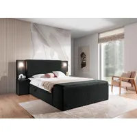 Fun Möbel Boxspringbett Bett MARTEN 180x220cm Set.4 in Stoff