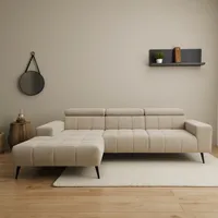 DOMO collection Ecksofa DOMO COLLECTION "Trento L-Form, mit Kufenfuß