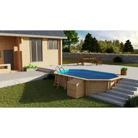 Gre Echtholzpool Safran 2 Oval 620 x 395 x