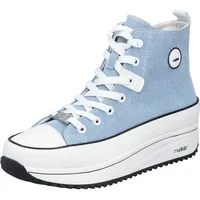 Rieker Damen 90010 Sneaker High, Blau, 37 EU