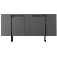 Dmora Kommode Dgarzitt, Wohnzimmerbuffet, Wohnzimmer-Sideboard, Moderne Küchen-Speisekammer, 160x35h80 cm,