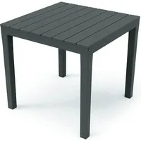 PROGARDEN Tisch Quadratisch Bali Anthrazit