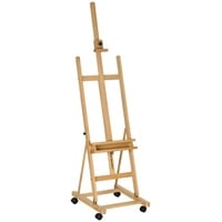 Vinsetto Staffelei Standstaffelei Klappbare Atelierstaffelei mit Rollen Holz
