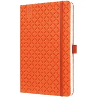 Sigel Wochenkalender 2026 A5 orange, Hardcover, Gummiband, Stiftschlaufe, Einstecktasche,