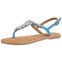 TAMARIS Da.-Sandalette für Damen, blau, Gr. 37