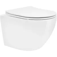 Luxebath Wand-WC mit WC-Sitz Weiß