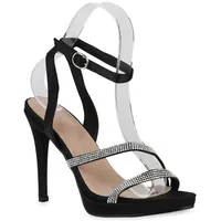 Stiefelparadies Damen High Heels in Schwarz,