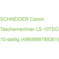 Canon Taschenrechner LS-10TEG Solar-/Batterie LCD-Display grau 1-zeilig 10-stellig 4960999789361