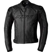RST S1 Motorrad Lederjacke, schwarz, Größe 46 für Männer