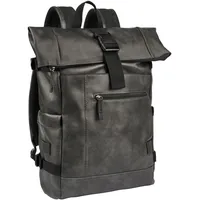 CAMEL ACTIVE Rucksack mit strukturierter Optik Schwarz, Menswear-L