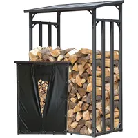 Quick Star Metall Kaminholzregal Anthrazit 130 x 70 x