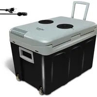 Briebe Tragbare Kühlbox für Auto 12V/220V Camper SCHWARZ|grau NO