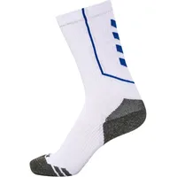 Hummel Hmlpro Low Training Sock, WHITE/TRUE BLUE, 47-50