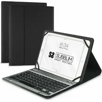 SUBBLIM Keytab Pro Bluetooth 10.1 ́ ́ Tablet-tastatur-hülle Schwarz