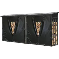 Quick Star Kaminholzregal Anthrazit XXL 185 x 70 x