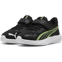 Puma Pounce AC+ INF Sneaker, Black-Spring FERN White, 27