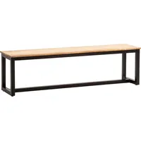 FineBuy Sitzbank Akazie Massivholz 180 cm Essbank Loft Groß