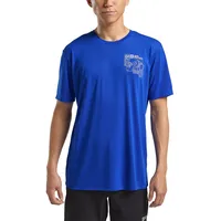 Jack Wolfskin Vonnan Graphic Kurzarm-t-shirt - Explore Vibrant Blue
