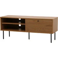 MCW TV-Rack MCW-N78, Lowboard TV-Schrank, skandinavischer Stil Metall Holz