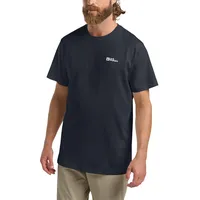 Jack Wolfskin Essential Kurzarm-t-shirt - Dark Navy / Grey
