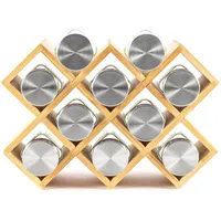 Hanseküche Gewürzregal Holz 10 Gläser 0 x 0 x