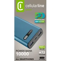 Cellular Line Power Bank Fast 10000 blau