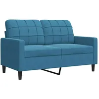 VidaXL 2-Sitzer-Sofa Blau 120 cm Samt