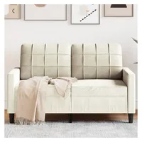 VidaXL 2-Sitzer-Sofa Creme 120 cm Samt