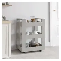 VidaXL Küchenwagen Betongrau 60x45x80 cm Holzwerkstoff