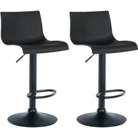 CLP 2er Set Barhocker Branford I Stoff I Kunststoff