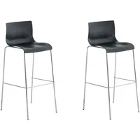 CLP 2er Set Barhocker Hover Kunststoff 4-Fuß Gestell